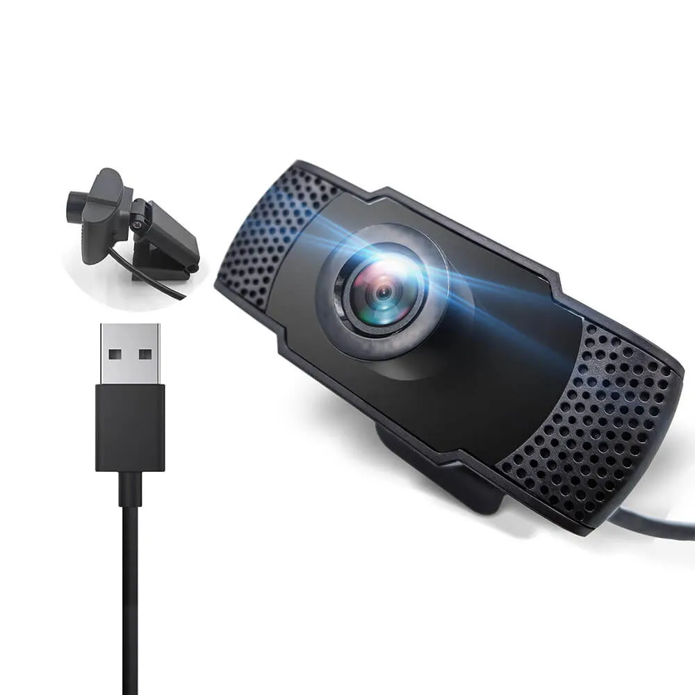 USB Webcamera C31 with Full HD 1080P and 720P Video Recording, Stereo Audio and Auto-Focus