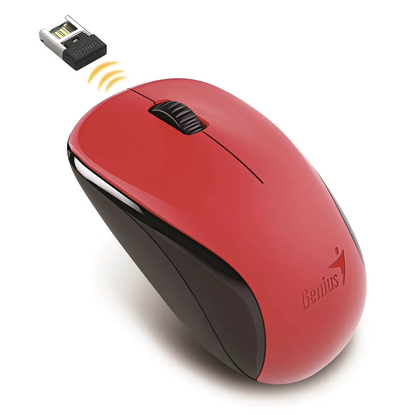 Wireless Mouse, 2.4 GHz with USB Pico Receiver, Adjustable DPI levels up to 1200 DPI, 3 Button with Scroll Wheel, Ambidextrous Design