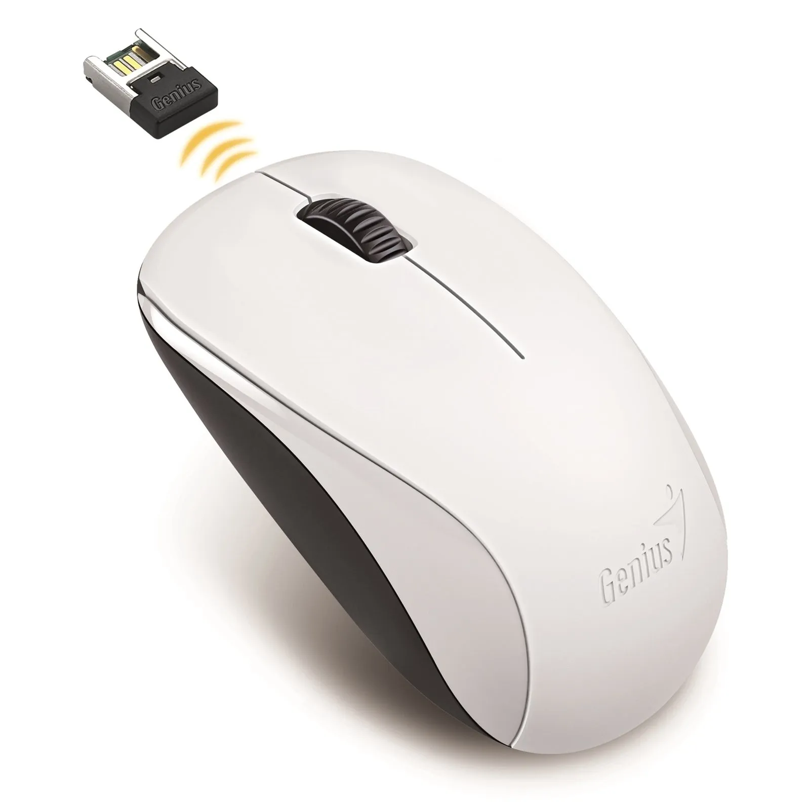 Wireless Mouse, 2.4 GHz with USB Pico Receiver, Adjustable DPI levels up to 1200 DPI, 3 Button with Scroll Wheel, Ambidextrous Design