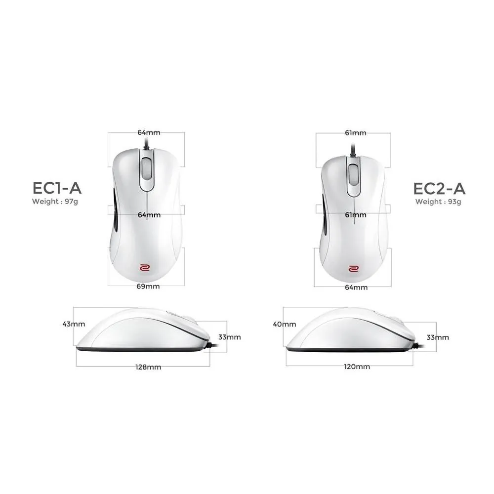 ZOWIE EC2-A e-Sports Mouse White Special Edition